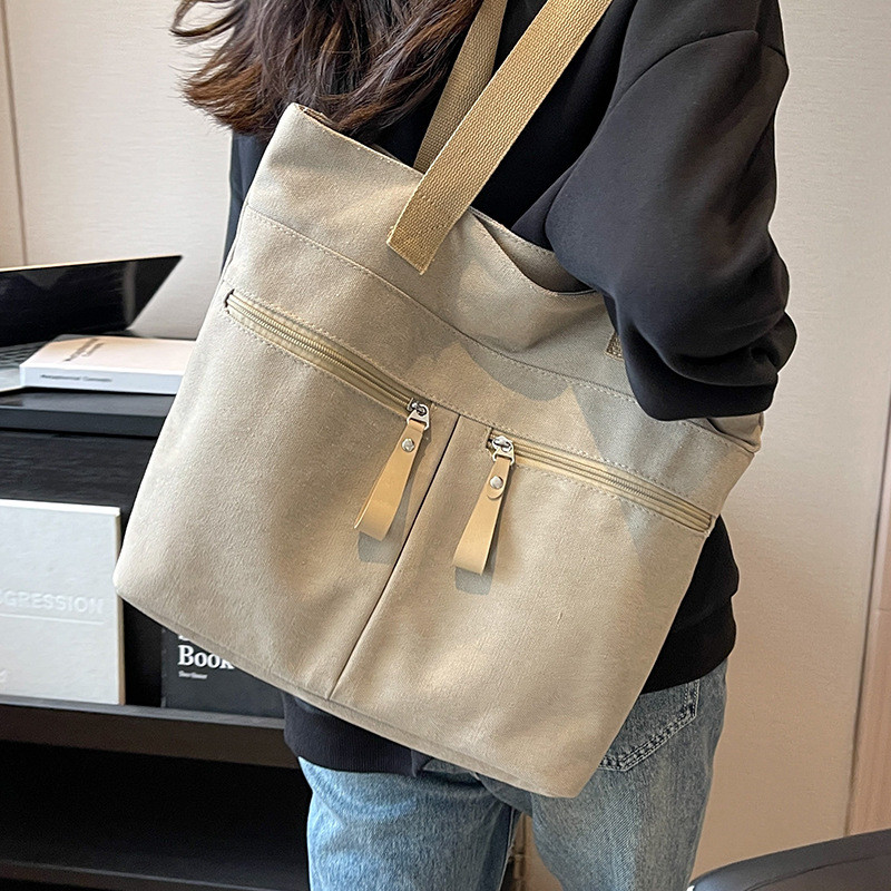 2023 custom wholesale high quality big heavy duty white canvas women bag blank plain cotton canvas tote bag with customi