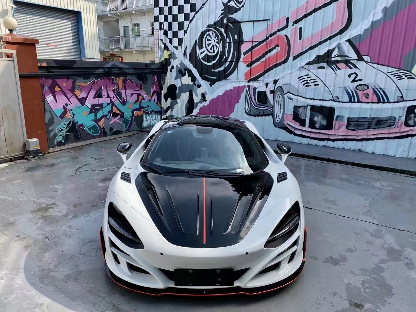 For McLaren 720s Dry Carbon Fiber Body Kit 720s Upgraded MSY-style Carbon Fiber Front and Rear Bumper Spoiler Widebody Kit