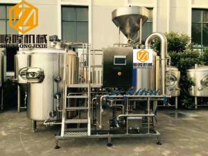 China Three Vessels Microbrewery Brewing Equipment , SS304 5HL Pro Brewing Equipment wholesale