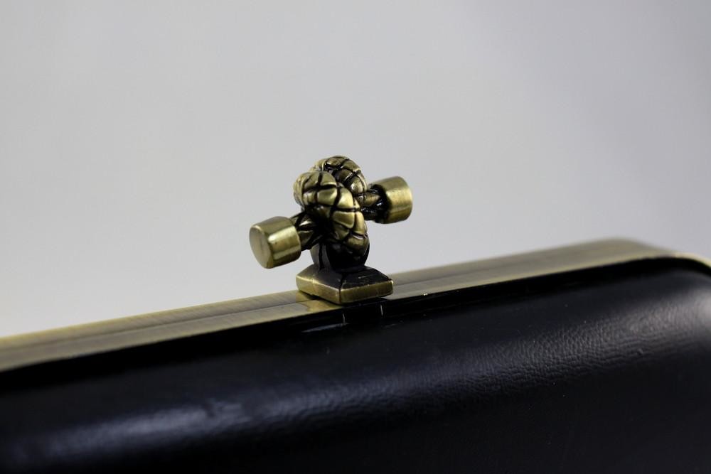Lady Knot Closure Antique Brass DIY Purse Frame Banquet Bag Frame