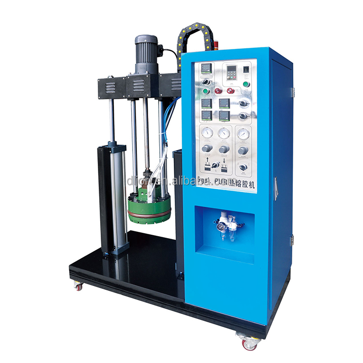 Five Gallon PUR Glue Applicator PLC Controlled Pur Hot Melt Glue Spreader Machine
