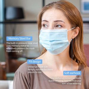 China 3 Layer 95% BFE Disposable Surgical Face Mask wholesale