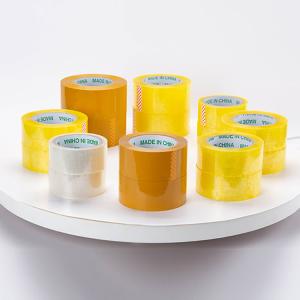 China 90mic Shipping Sealing Transparent Bopp Packing Adhesive Tape Tightly Wound wholesale