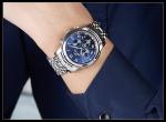 KINYUED tourbillon mechanical watch men oem waterproof stainless steel back