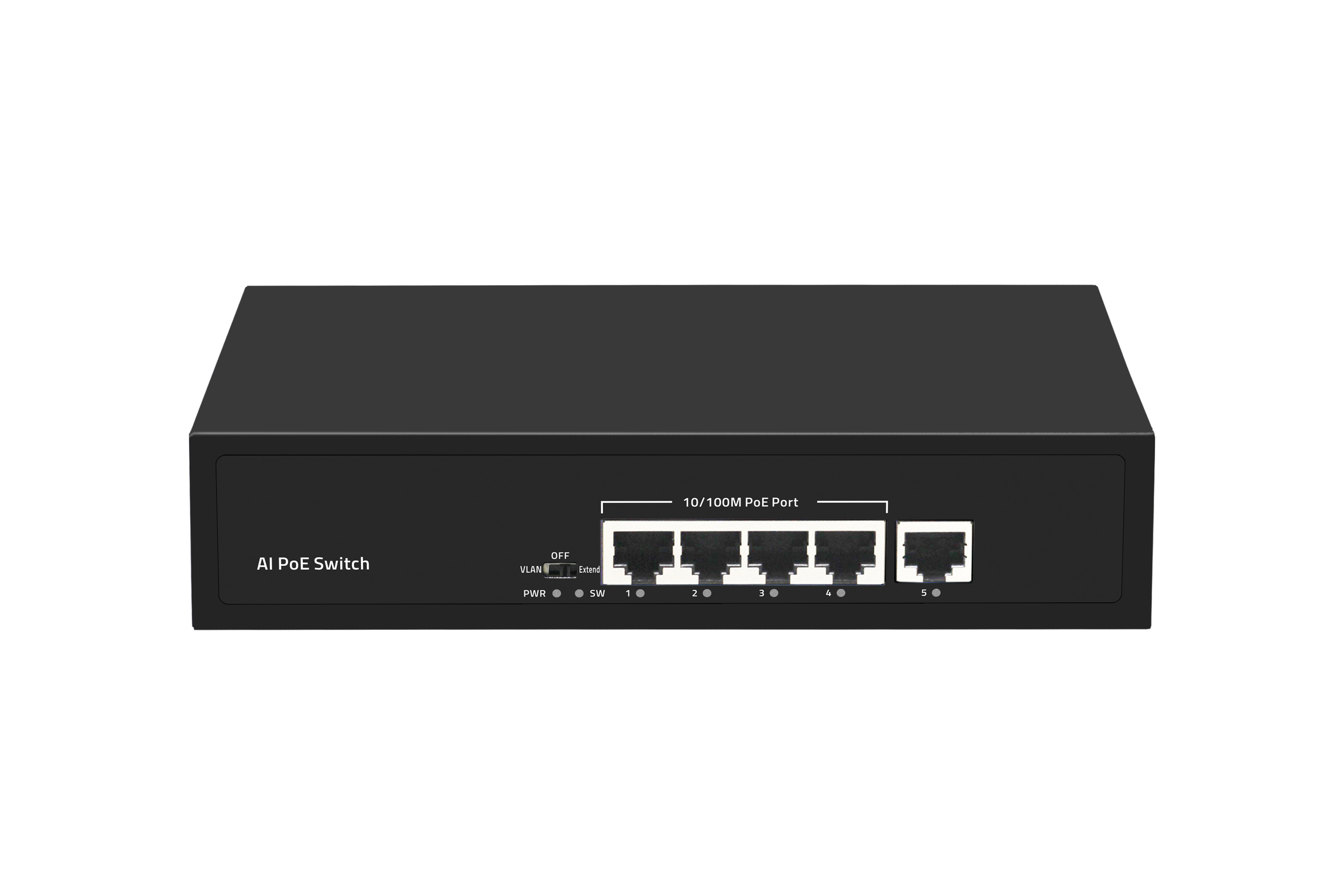 100-240V PoE Industrial Ethernet Switch 6 Port 100M AI RTL8309N