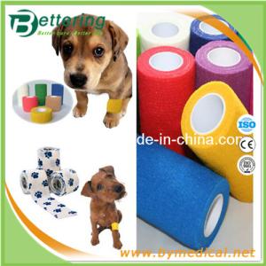 China Non woven Veterinary Bandage Pet bandage wrap cohesive elastic bandage wholesale