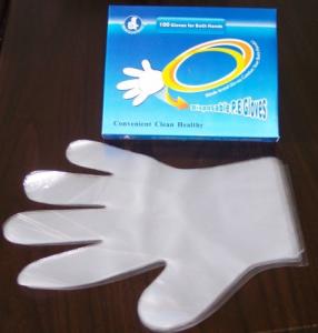 China Household Embossed Transparent 0.7g/Pc Disposable Kitchen Gloves wholesale