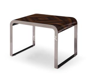 China High Gloss Veneer Top Metal Frame End Table W010H3C wholesale