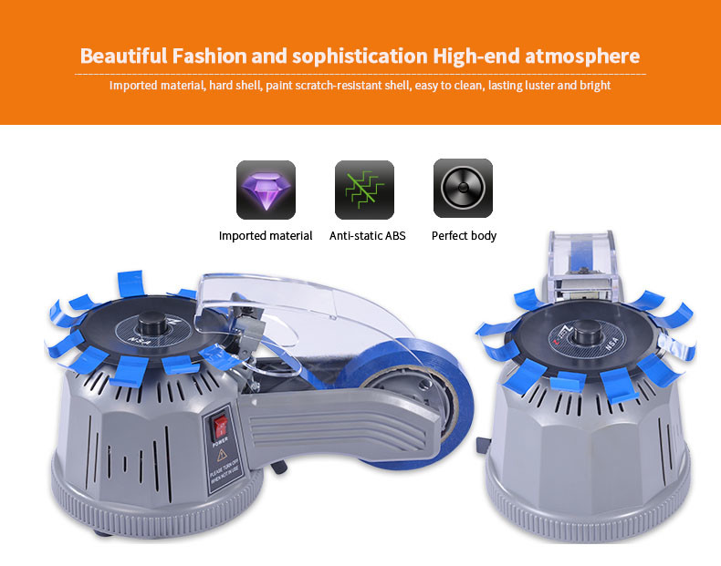 NSA Gummed Paper Turntable Tape Dispenser , Automatic Sealing Tape Dispenser
