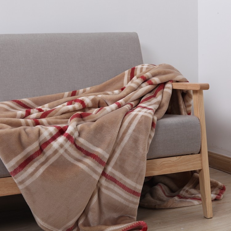 LongWell Bulk Flannel Blankets Solid Color Lightweight Skin Friendly 220*240CM