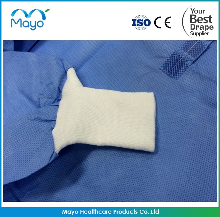 Surgeon Apron Sterile Surgical Gowns Knitted Cuff Level 4 Medical Gown
