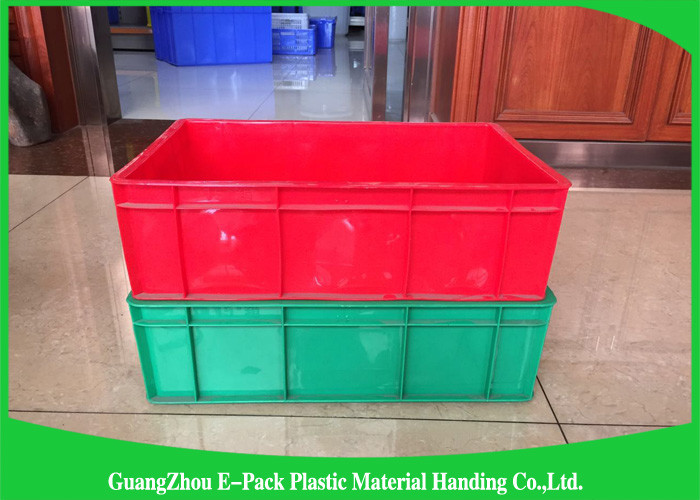 Plastic Storage Crates For Packaging , Leakproof Large Plastic Storage Boxes