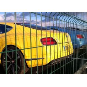 Unobstructed Visibility 4mm Security Wire Mesh Fencing Pvc Coated Green