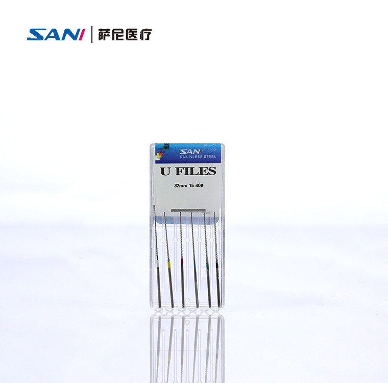 Stainless Steel Dental Endodontic Files , 6pcs/Pack U File Endo