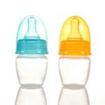 Collapse Resistant Glass Baby Feeding Bottle With Soft Silicone Nipple