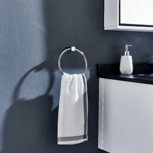 China 6.6 Inch Bathroom Towel Rings OEM Modern Polished Chrome Towel Bar Stainless Steel 304 wholesale