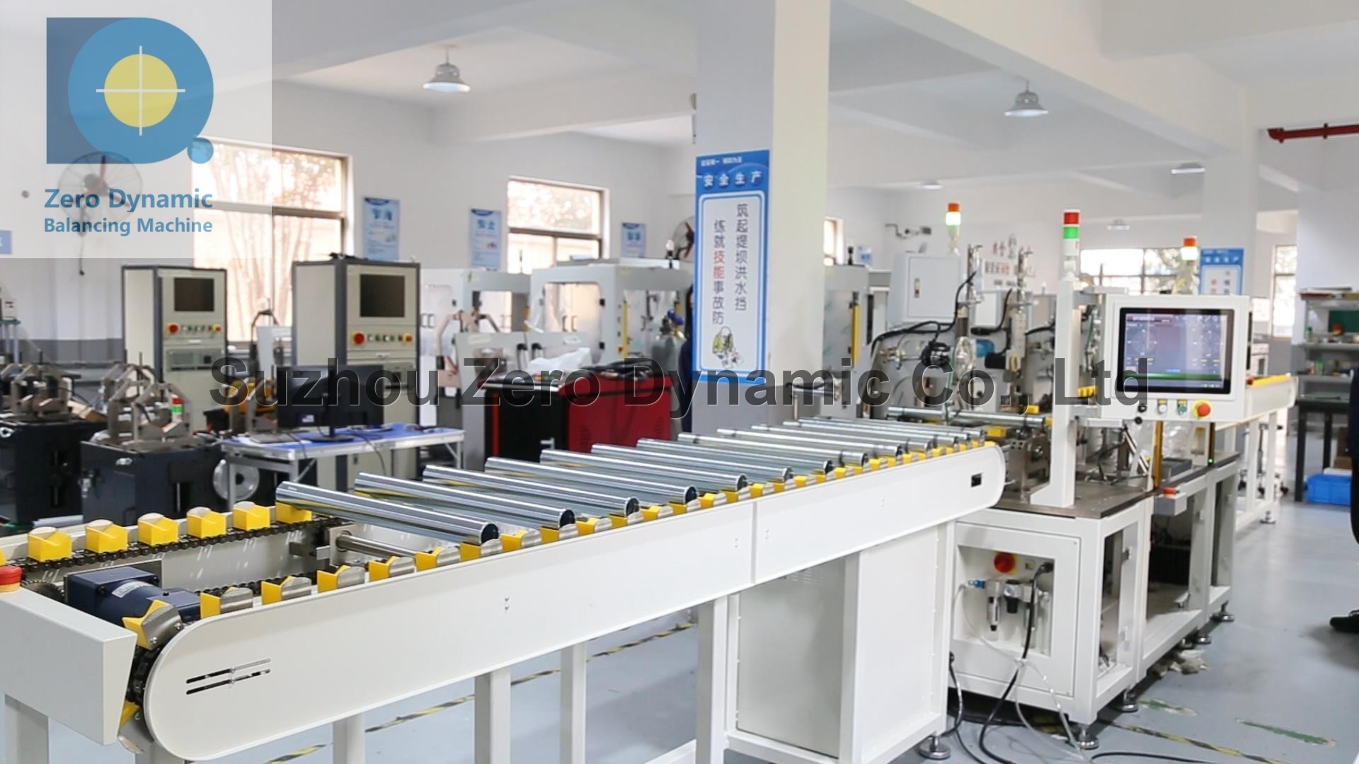 Customized Treadmill Running Machine Roller Balancing Machine With Transmission Line Welding Correction