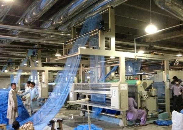 Low Tension Cloth Stenter Finishing Machine For Mosquito - Net Stretching / Heat