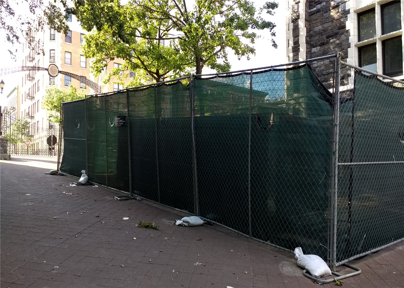 temporary chain link fence panels 6'x12' construction fence mesh spacing 60mm x 60mm x 2.70mm