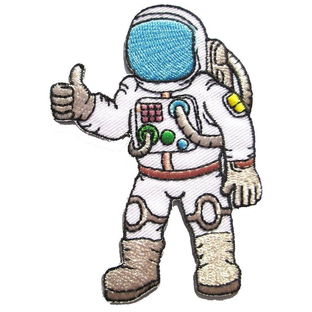 NASA Patches Polyester Custom Woven Patches Embroidered For Garment