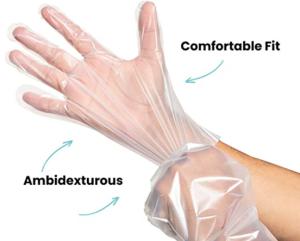 China Black Friday Friendly Materials Household Kitchen Food Prep Hdpe Pe Plastic Kitchen Gloves Disposable wholesale