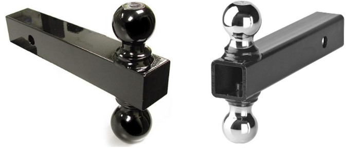Double Trailer Hitch Ball , Tow Hitch Ball Mount With 5000 Lbs Capacity