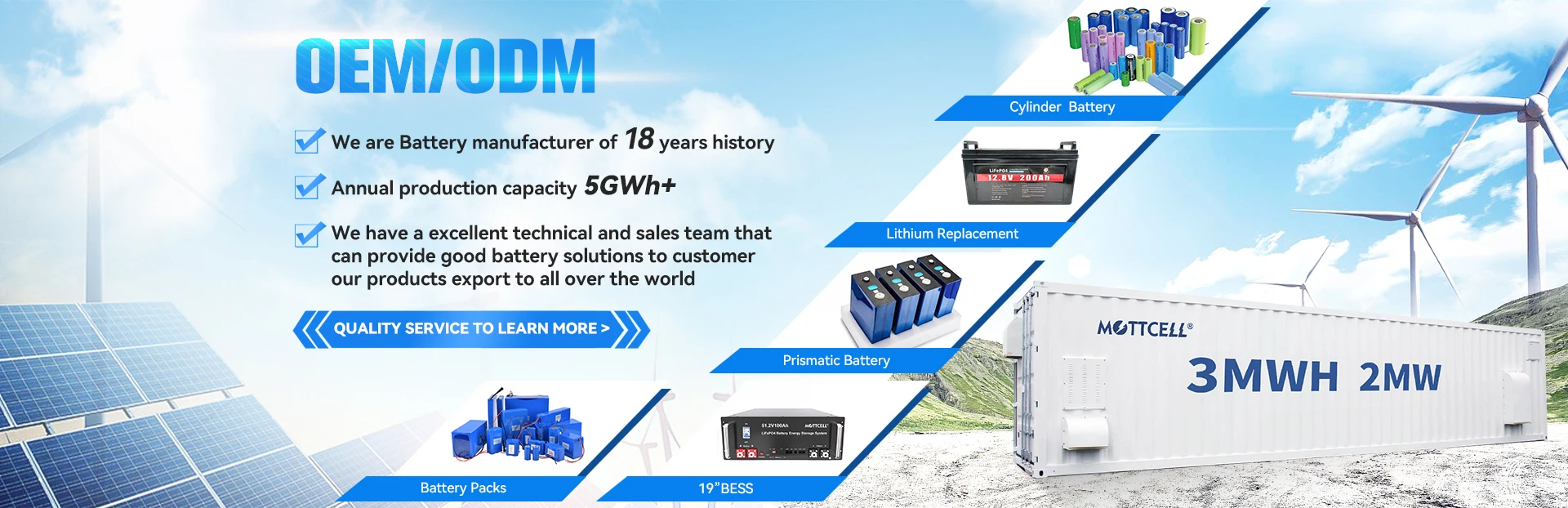 IFR18500 1000mAh 3.2V battery cell