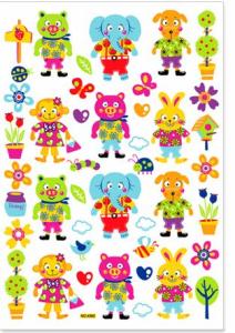 China Animal Glitter Childrens Wall Stickers 4360 wholesale