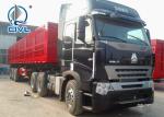 Two Sleepers Cabin Sinotruk Howo A7 6x4 Tractor Truck 351 - 450hp Euro 2