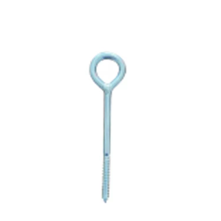 Carbon Steel Fastener Lag Eye Hole Bolt Metal Bent Wire Eye Hooks Self Tapping Eye Screw