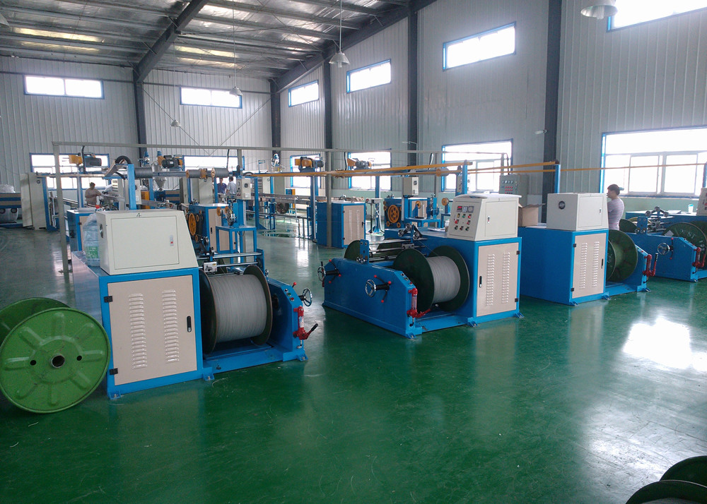 60KW Cable Extruder Machine , PVC Cable Extrusion Machine Line