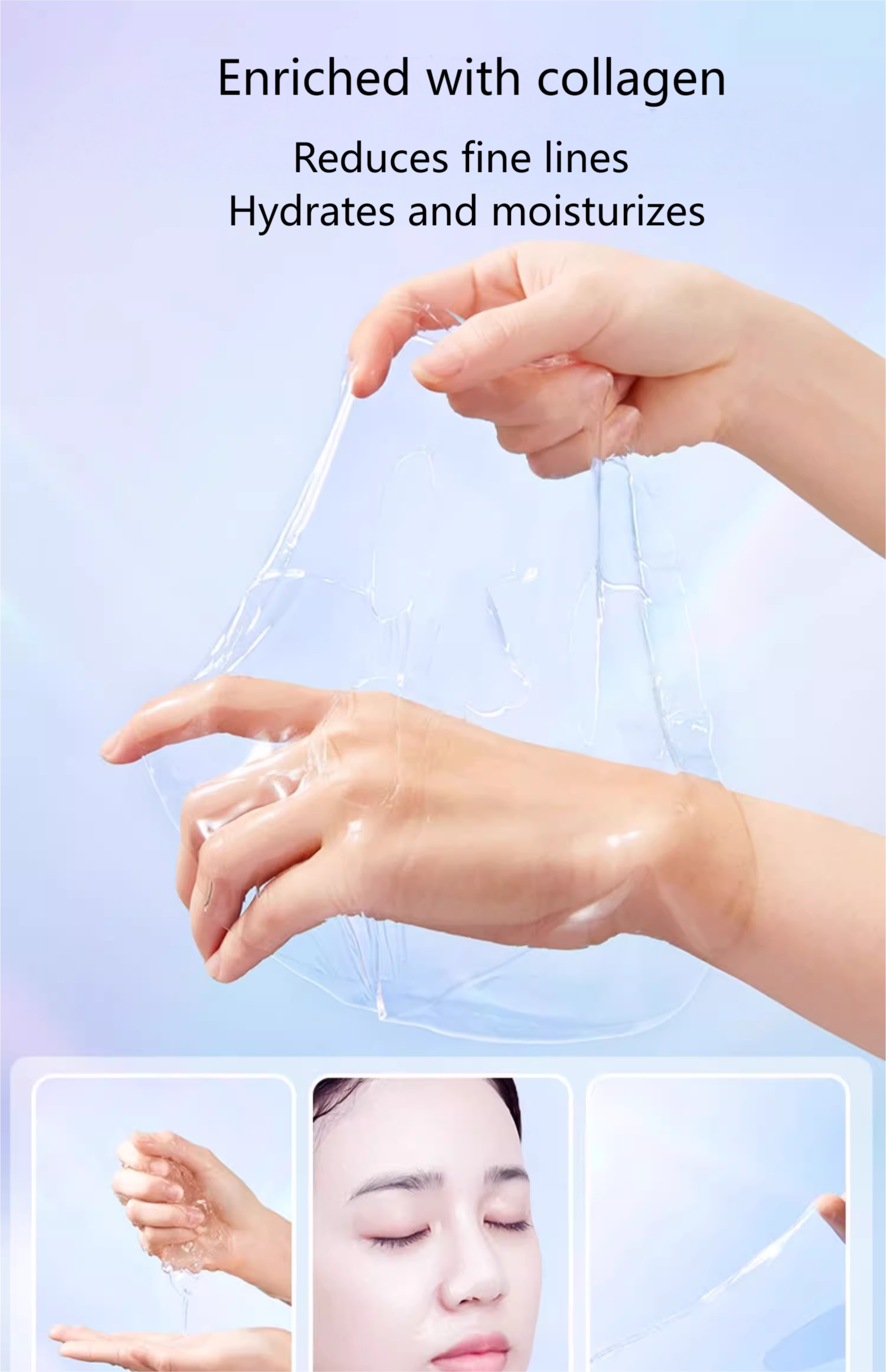 Collagen Face Mask for Moisturizing Skin Hydrating Overnight Face Mask for All Skin Types