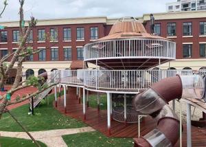 China Plastic Slide Outdoor Playground Equipment Kindergarten Preschool Play Structures wholesale
