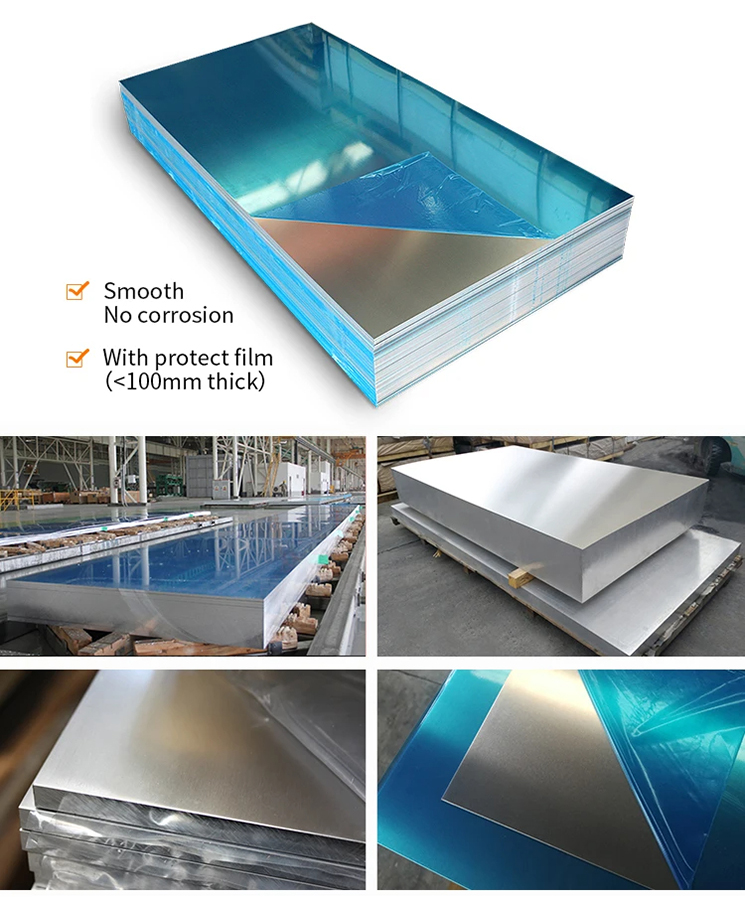 H18 H32 Temper Aluminum Sheet Plate 5086 5457 5m Length OEM For Cookwares And Lights
