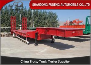 China Steel 3 Axle 80 Tons Gooseneck Low Bed Semi Trailer wholesale