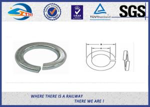 China Black Single Coil Locking Washer For Bolt Different Diameters wholesale