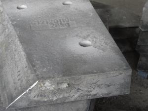 China Hardness HRC58 White Metal Casting Cr18 Hopper Car Block Liners wholesale