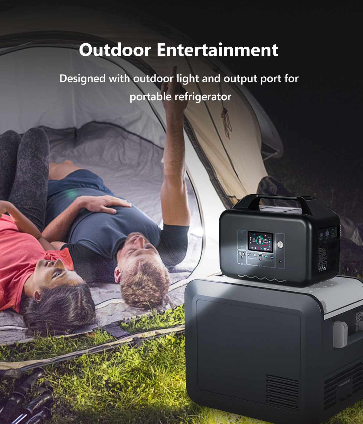 1000w Portable Solar Generator Power Station 220V Pure Sine Wave