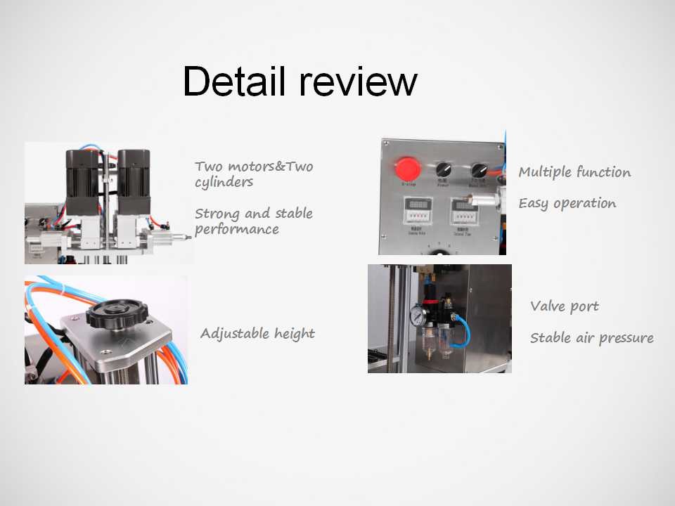 High Speed 30 KG Tabletop Semi Automatic Capping Machine Duck Type Cap