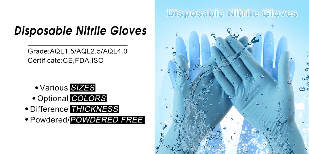 Natural Latex Material Disposable Medical Gloves For Hospital / Laboratory