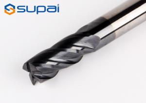 China TiAin Coating Carbide Square End Mill For Stainless Steel 10mm 2 / 4 Flutes wholesale