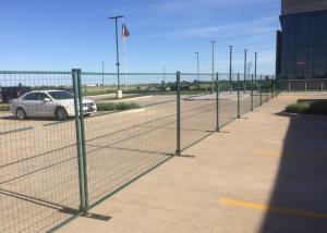 China Steel 10ft X 6ft Fence Panels , 11ga Temp Site Fencing wholesale