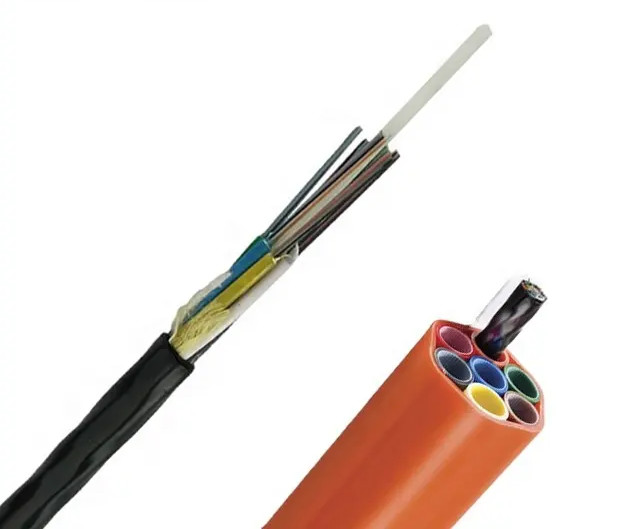 G652D Micro Duct Air Blown Fiber Optic Cable 12 24 48 96 144 Core
