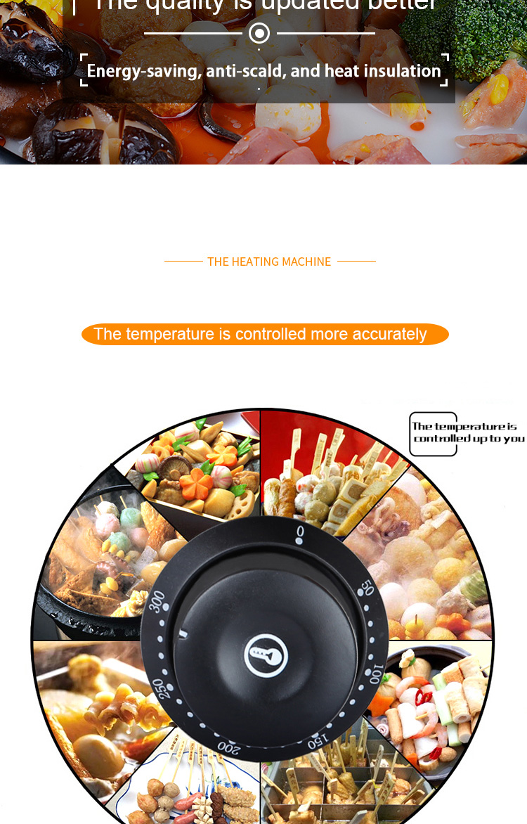 Stainless Steel Inner Pot Anti-scald Wooden Case Outside Oden Food Cooker for Restaurant