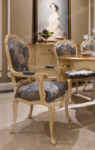 China Mediterranean style wood design royal dining chairs FY-105 wholesale