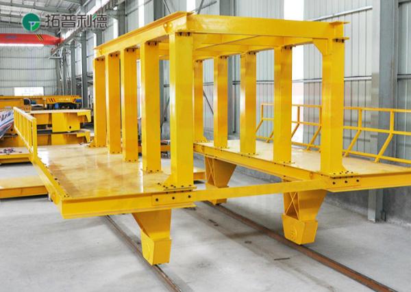 customized manual rail cart applied train railway with railings
