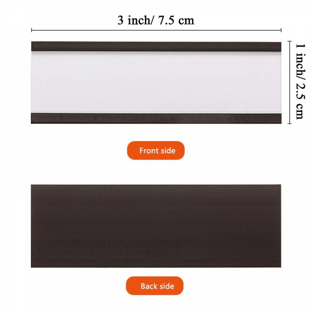 Flexible Magnetic C Channel Label Holders 1x3 Inch 1mm Thickness