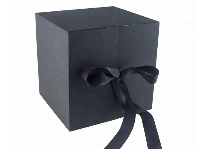 Heart Shape Flower Gift Box With Drawer Double Opening Ribbon Decoration