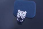 Gold Plated Leopard Diamond Ring 925 Silver Jewelry OEM