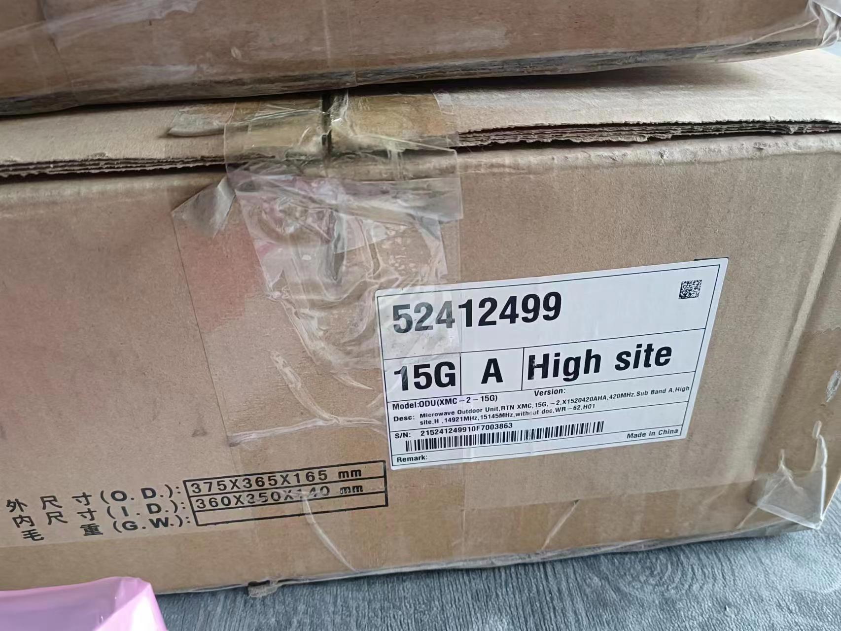 15G Microwave IDU ODU XMC RTN 905 RTN XMC 15G-2 Code 52412511 52412522 52412498 52412499